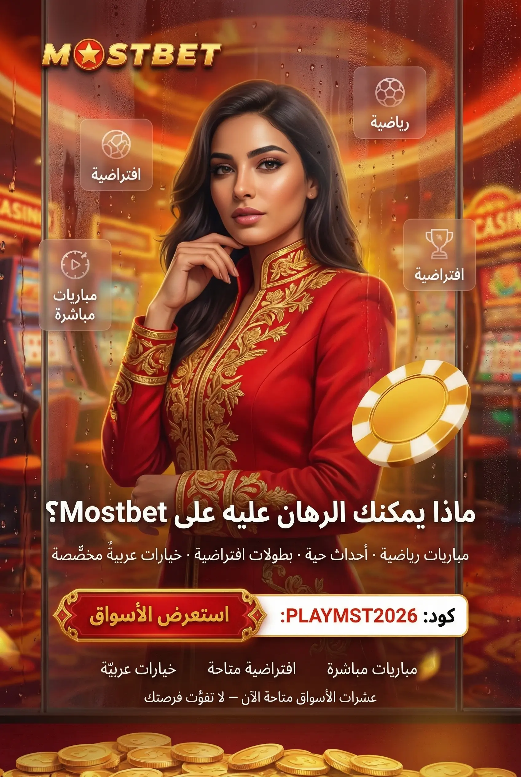 تنوع محتوى المراهنات الرياضية في Mostbet
