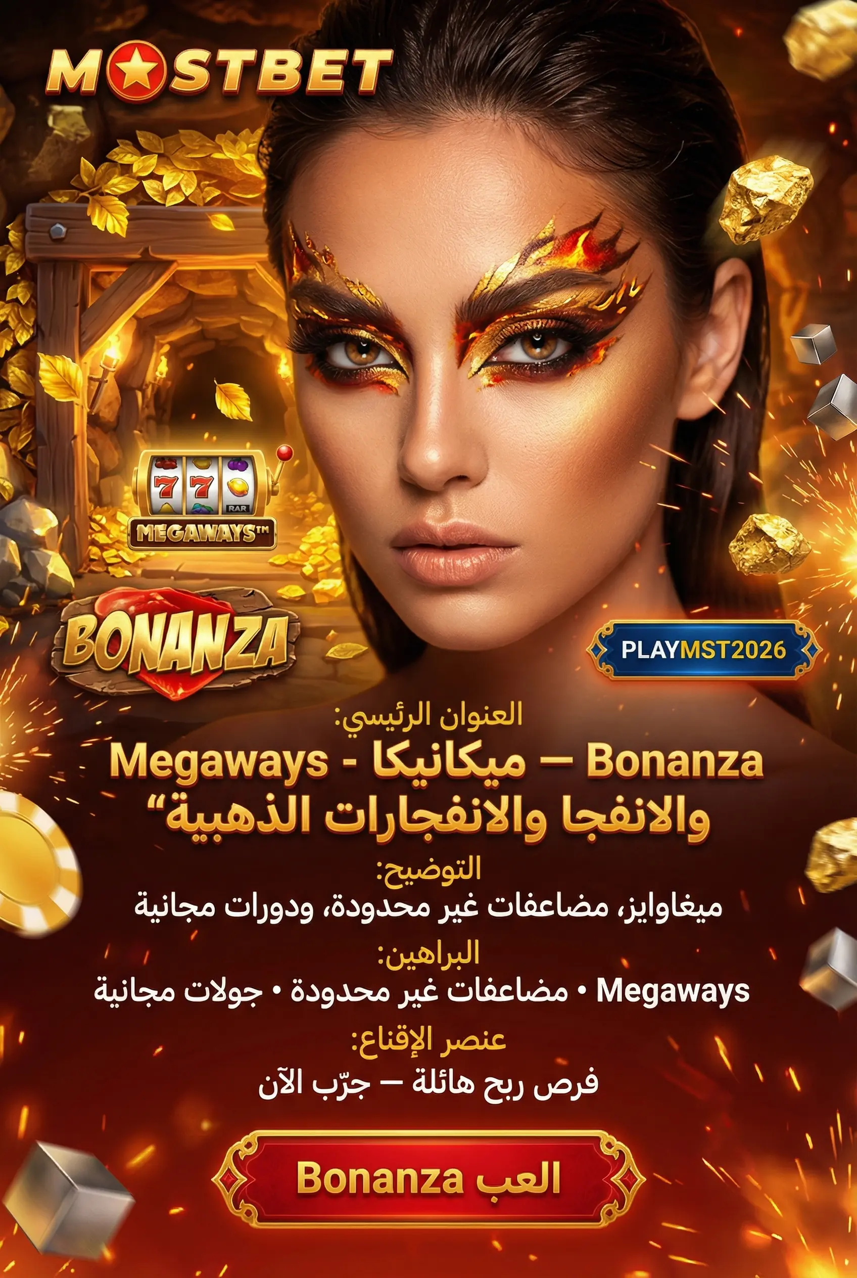 لعبة Bonanza Mostbet