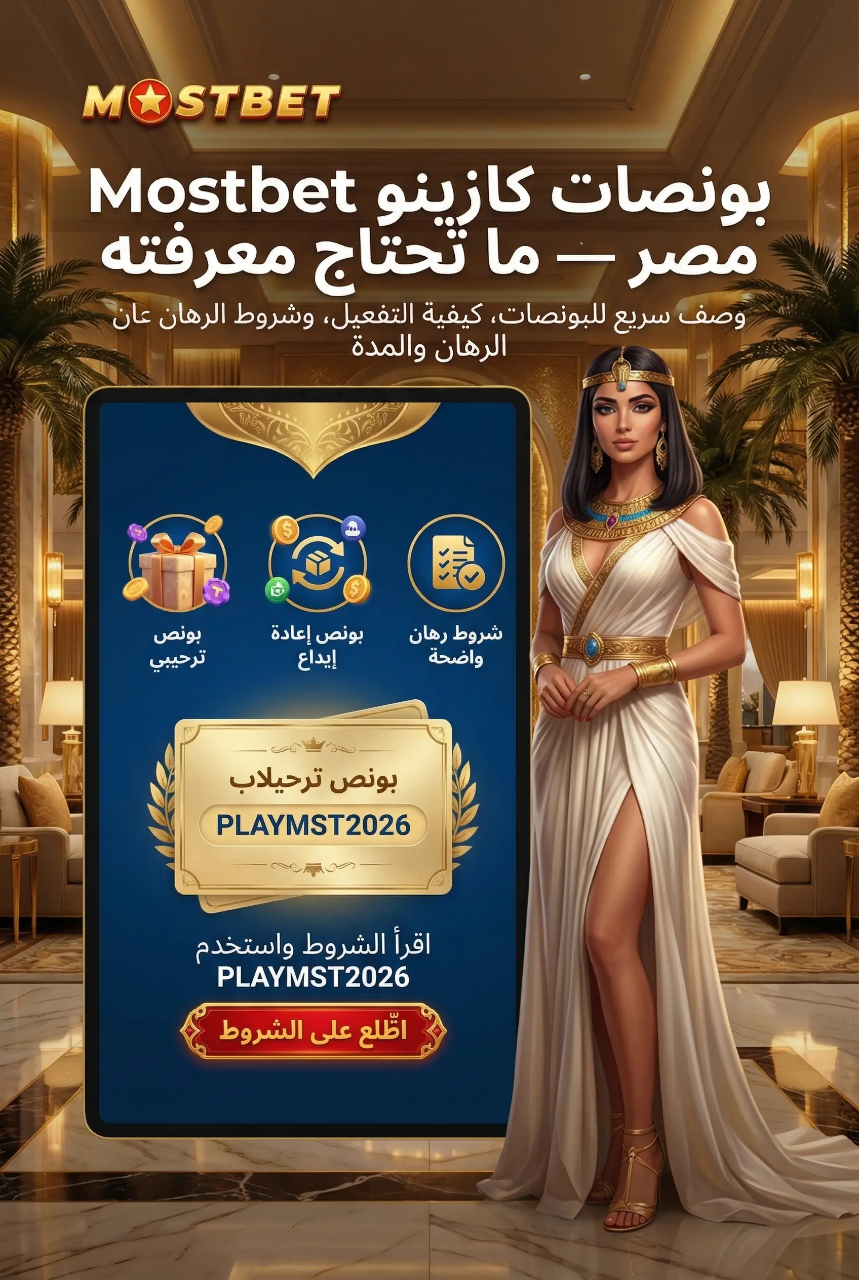 بونصات كازينو Mostbet مصر