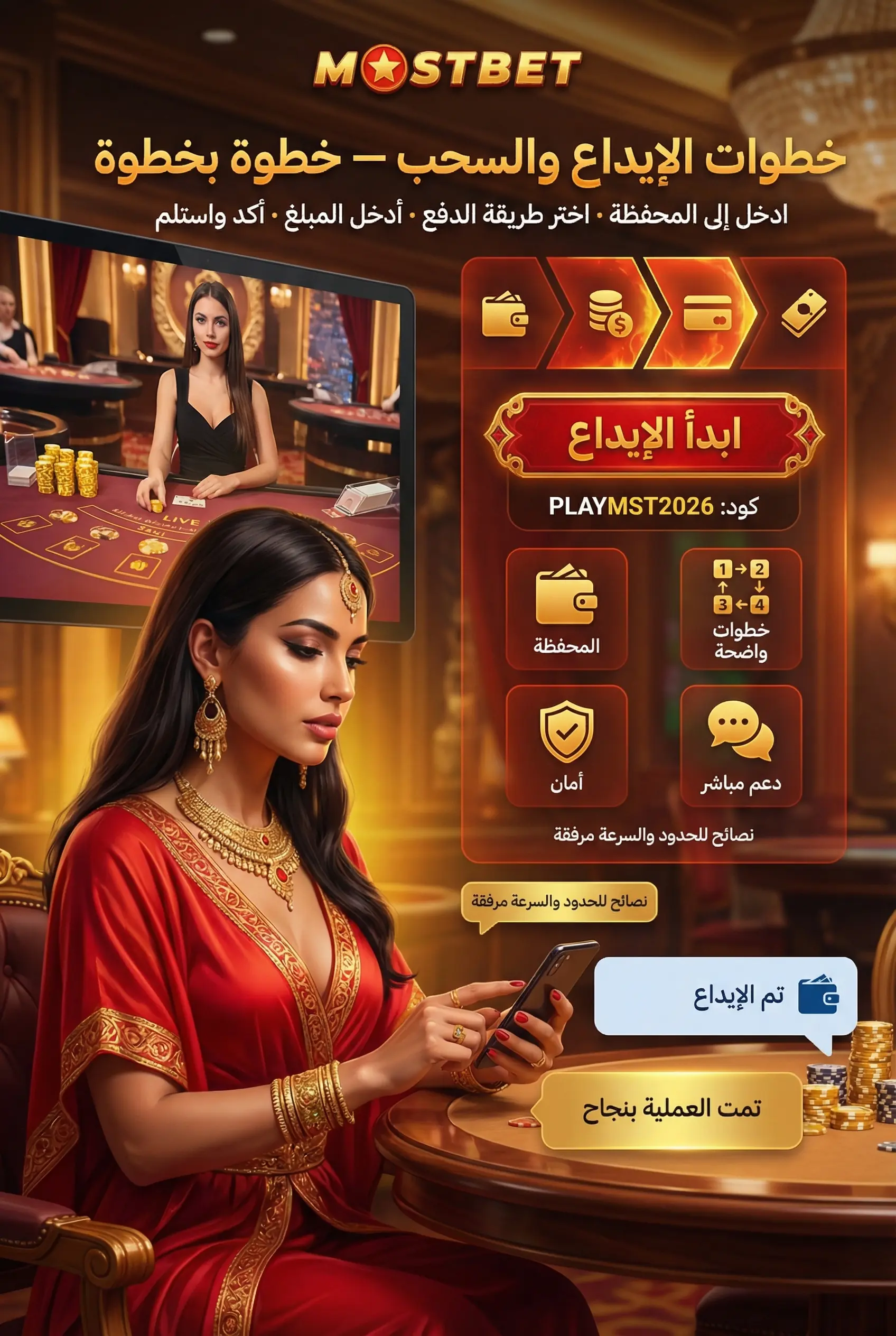 كيفية الإيداع والسحب خطوة بخطوة
